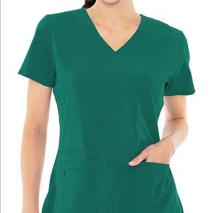 Med Couture scrub top green